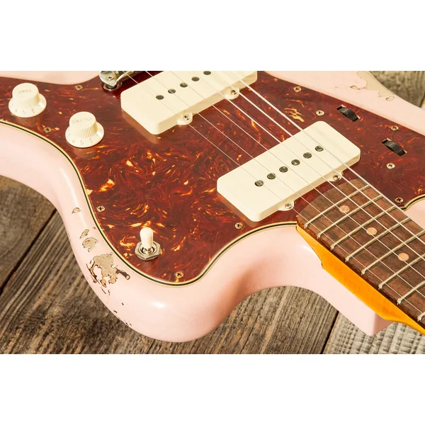 Custom Shop 1962 Jazzmaster #R132659 - heavy relic shell pink o. 3-color sunburst