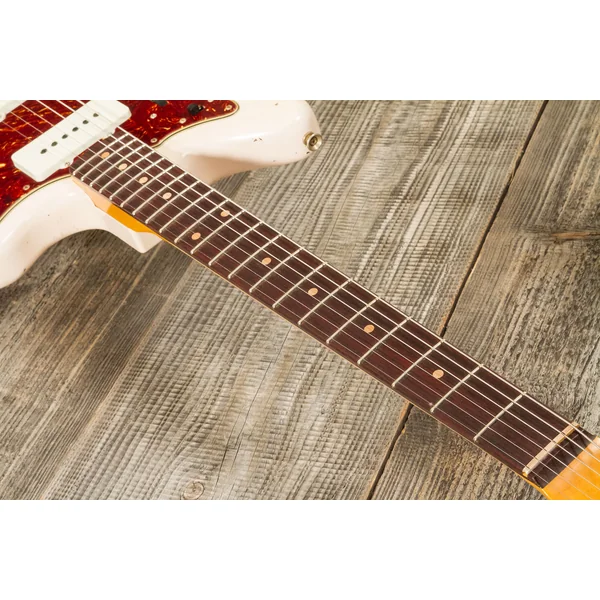 Custom Shop 1962 Jazzmaster #R133709 - heavy relic shell pink o. 3-color sunburst
