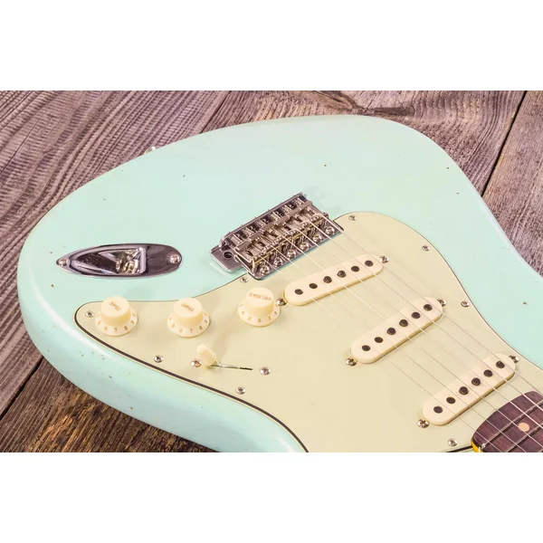 Custom Shop 1964 Stratocaster #CZ579859 - journey man relic aged surf green