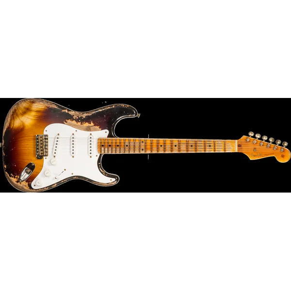 Custom Shop 70th Anniversary 1954 Stratocaster Ltd #XN4889 - super heavy relic 2-color sunburst