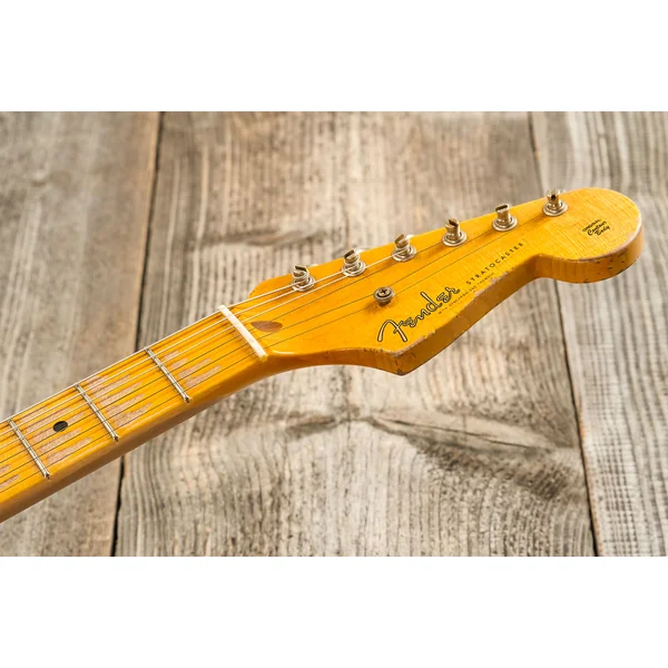 Custom Shop 70th Anniversary 1954 Stratocaster Masterbuilt Andy Hicks #4681 - super heavy relic 2-color sunburst