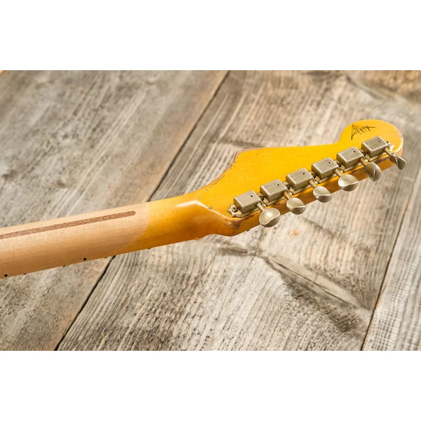 Custom Shop 70th Anniversary 1954 Stratocaster Masterbuilt Andy Hicks #4681 - super heavy relic 2-color sunburst