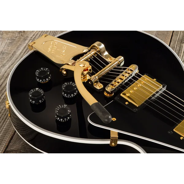 Custom Shop M2M Les Paul Custom Flowerpot Headstock Bigsby #CS402776 - ebony