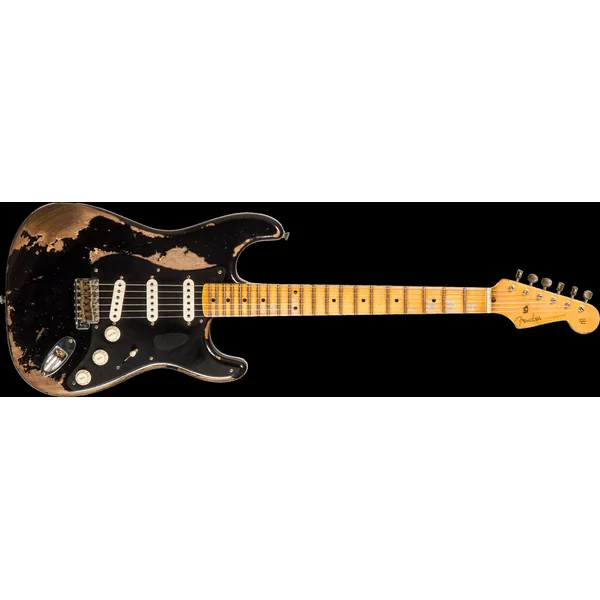 Custom Shop Poblano Stratocaster #CZ579424 - super heavy relic black