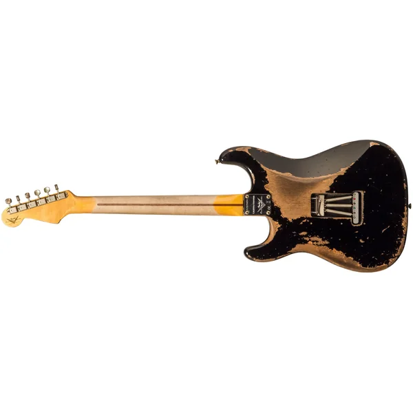 Custom Shop Poblano Stratocaster #CZ579424 - super heavy relic black