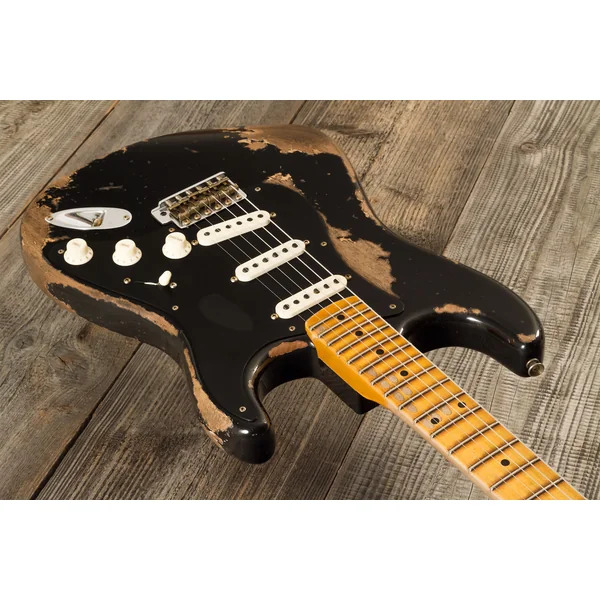Custom Shop Poblano Stratocaster #CZ579424 - super heavy relic black