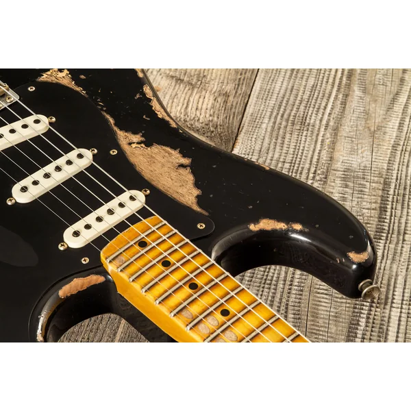 Custom Shop Poblano Stratocaster #CZ579424 - super heavy relic black