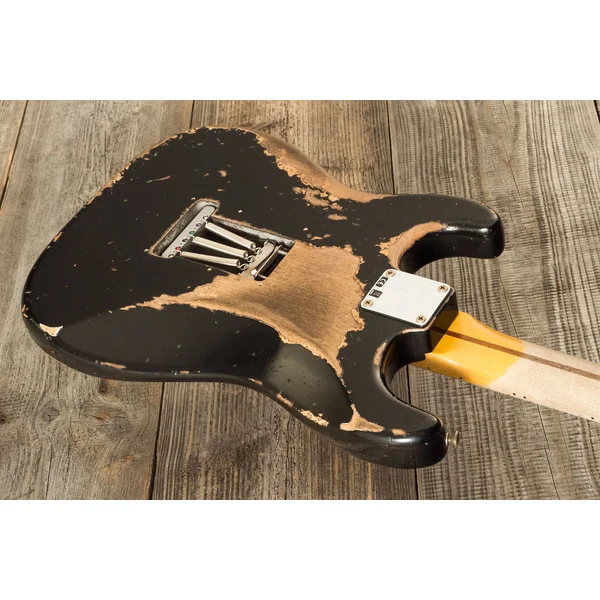Custom Shop Poblano Stratocaster #CZ579424 - super heavy relic black