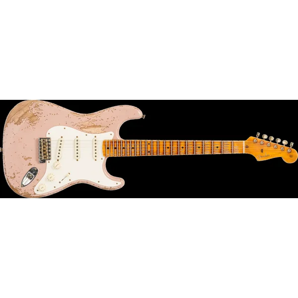 Custom Shop Red Hot Stratocaster #CZ579150 - super heavy relic dirty shell pink