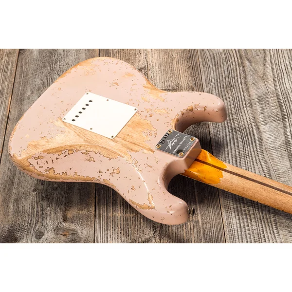 Custom Shop Red Hot Stratocaster #CZ579150 - super heavy relic dirty shell pink
