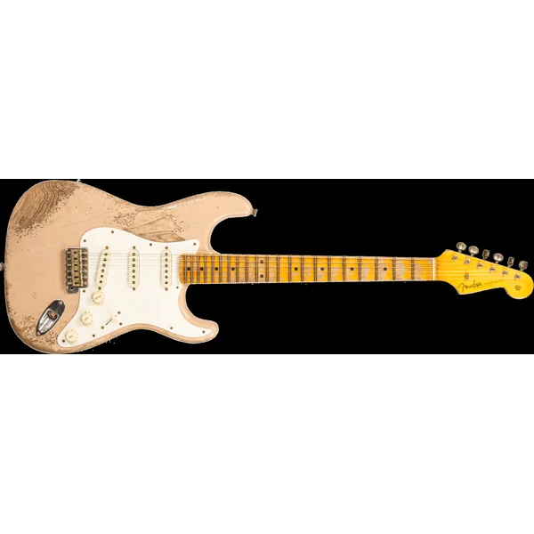 Custom Shop Red Hot Stratocaster #CZ579453 - super heavy relic white blonde
