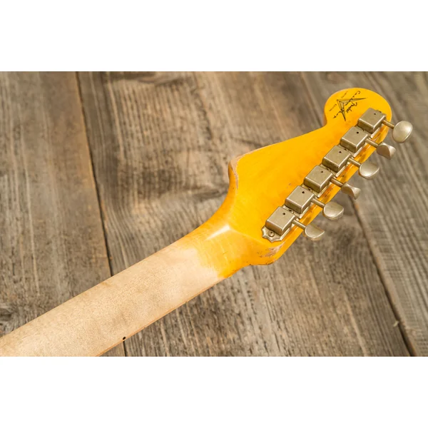 Custom Shop Red Hot Stratocaster #CZ579453 - super heavy relic white blonde