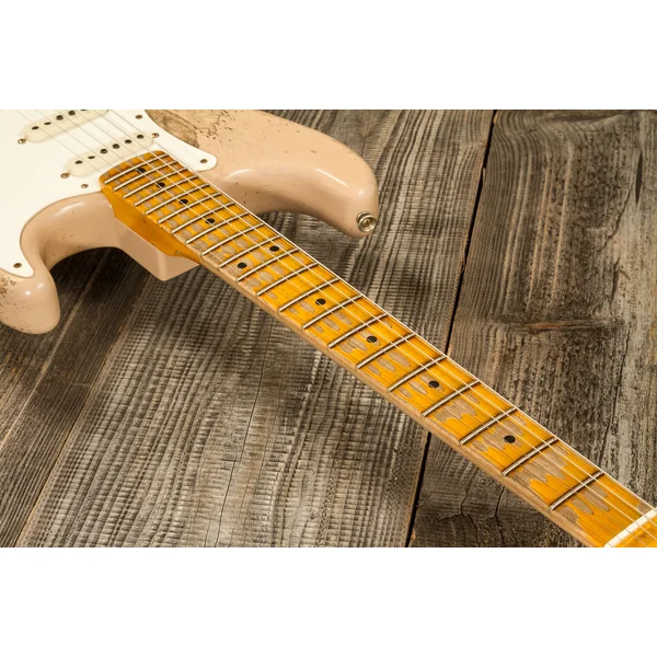 Custom Shop Red Hot Stratocaster #CZ579453 - super heavy relic white blonde