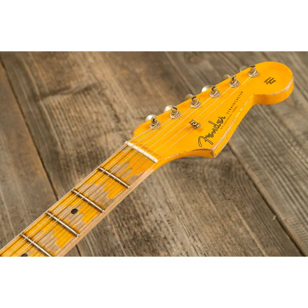 Custom Shop Red Hot Stratocaster #CZ579453 - super heavy relic white blonde