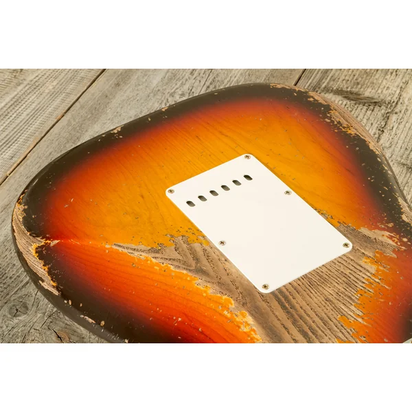 Custom Shop Red Hot Stratocaster #CZ580088 - super heavy relic 3-color sunburst