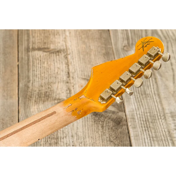 Custom Shop Red Hot Stratocaster #CZ580650 - super heavy relic chocolate 3-color sunburst