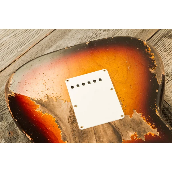 Custom Shop Red Hot Stratocaster #CZ580650 - super heavy relic chocolate 3-color sunburst
