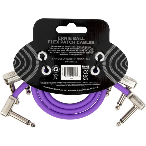 Câble de patch Flex 30cm - Pack de 3 Violet