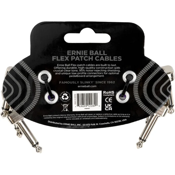 Câble de patch Flex 7,5cm - Pack de 3 Violet
