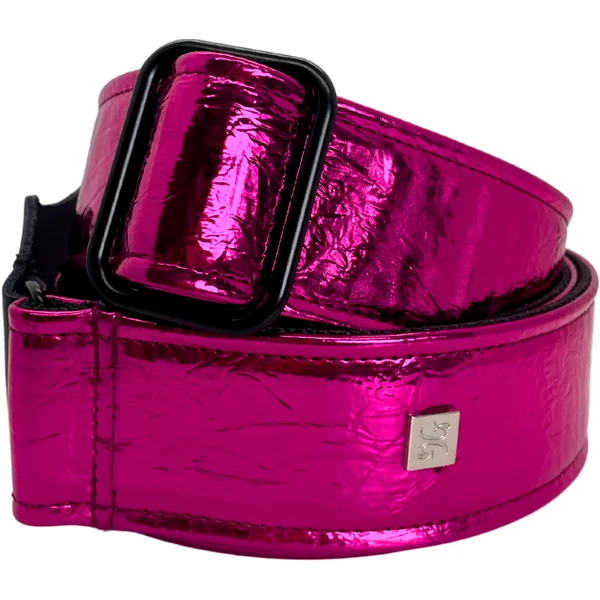 Distressed Vernice Fuchsia