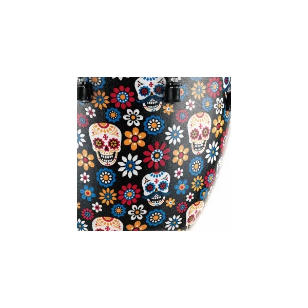 Djembe Meinl 12" Synthetic Alpine Series - Day Of The Dead