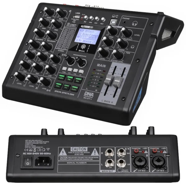 DNA MIX-EFF 4 kanaler, Bluetooth, USB & DSP
