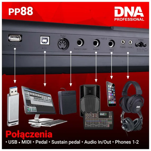 DNA PP-88 Digital Piano – 88-Tangenter