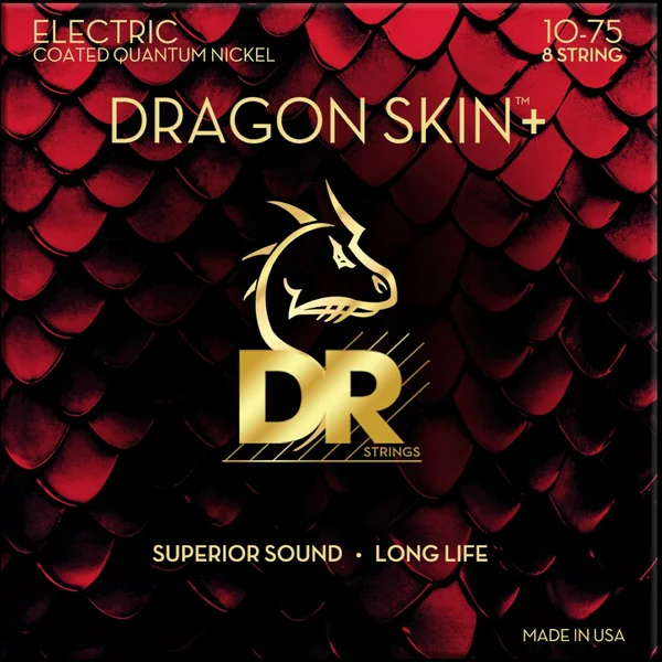DRAGON SKIN+ Core Technology Coated Wrap 10-75 - 8-string set