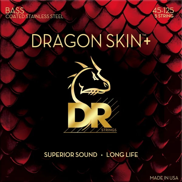 DRAGON SKIN+ Core Technology Coated Wrap 45-105 - set of 4 strings