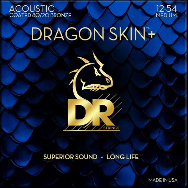 DRAGON SKIN+ Core Technology Coated Wrap 80/20 12-54 - set of strings