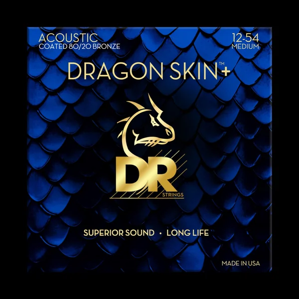 DRAGON SKIN+ Core Technology Coated Wrap 80/20 12-54 - set of strings