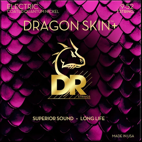 DRAGON SKIN+ Core Technology Coated Wrap 9-52 - 7-string set