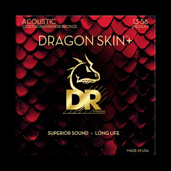 DRAGON SKIN+ Core Technology Coated Wrap Phosphore Bronze 13-56 - set of strings