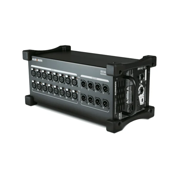 DX168 Allen & Heat boîtier de scène 16 entrées 8 sorties pour consoles SQ dLive