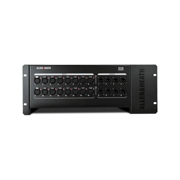 DX168 Allen & Heat boîtier de scène 16 entrées 8 sorties pour consoles SQ dLive