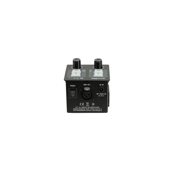 EC-2 Eurolite - Contrôleur DMX 2 canaux ultra compact pour stroboscope ou machine à fumée