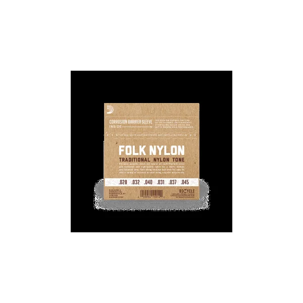 EJ32C Folk Nylon Ball End Silver Wound - set of strings
