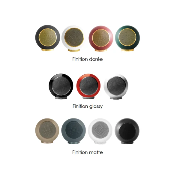 Enceinte Elipson Planet L Performance Noir Mat Gold – Enceinte design haute fidélité