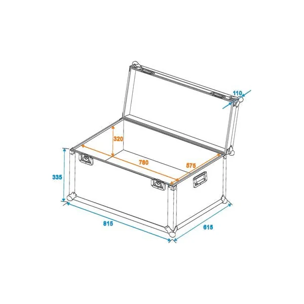 Eurolite Transport Flightcase (81 x 61 x 45cm)