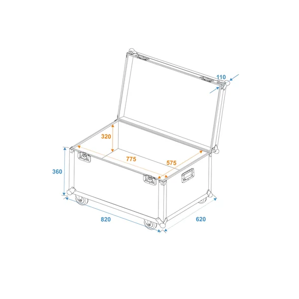 Eurolite Transport Flightcase med hjul