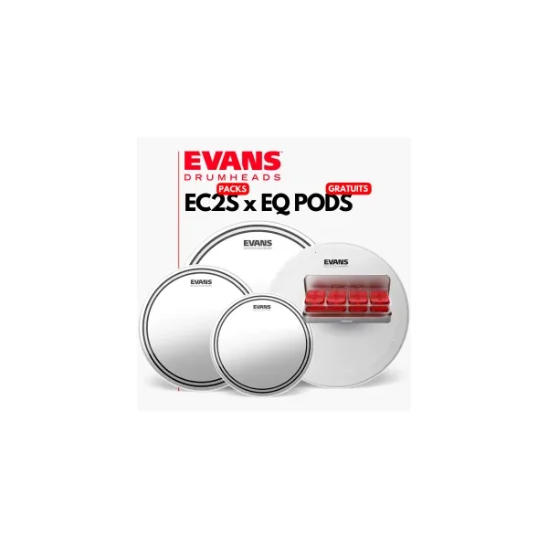 EVANS Pack EC2S Clear 10"/12"/16" + HD Dry 14"