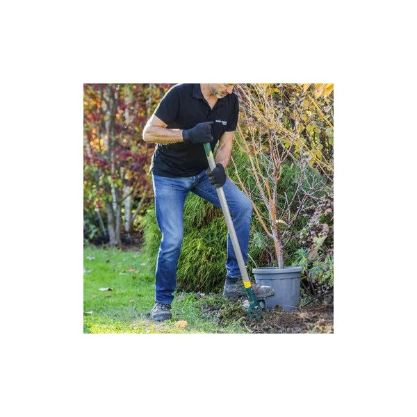 Fourche à bêcher douille - 30 cm manche béquille Metalgrip - Leborgne