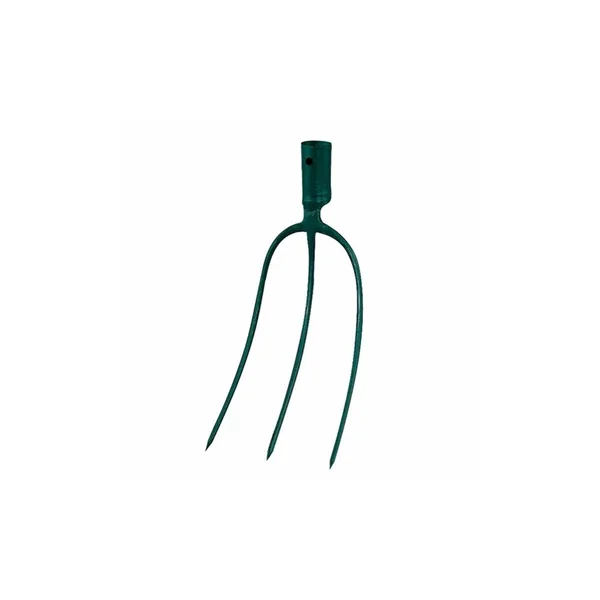Fourche à foin douille 3 dents - 30 cm manche bois certifié PEFC 100%
