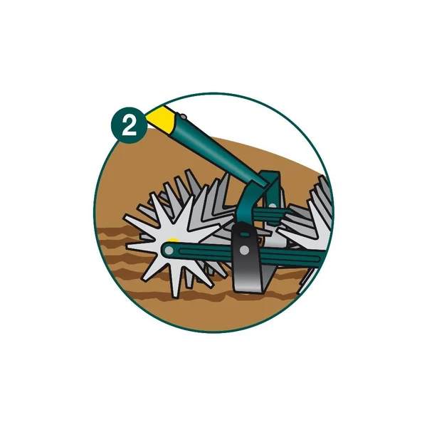 Grattoir oscillant + double émietteur naturOvert manche bois 100% PEFC 150 cm