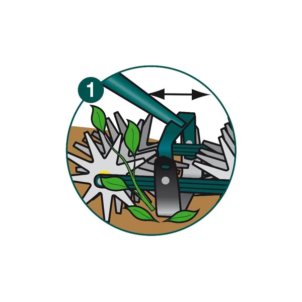 Grattoir oscillant + double émietteur naturOvert manche bois 100% PEFC 150 cm