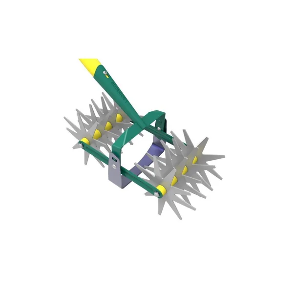 Grattoir oscillant + double émietteur naturOvert manche bois 100% PEFC 150 cm