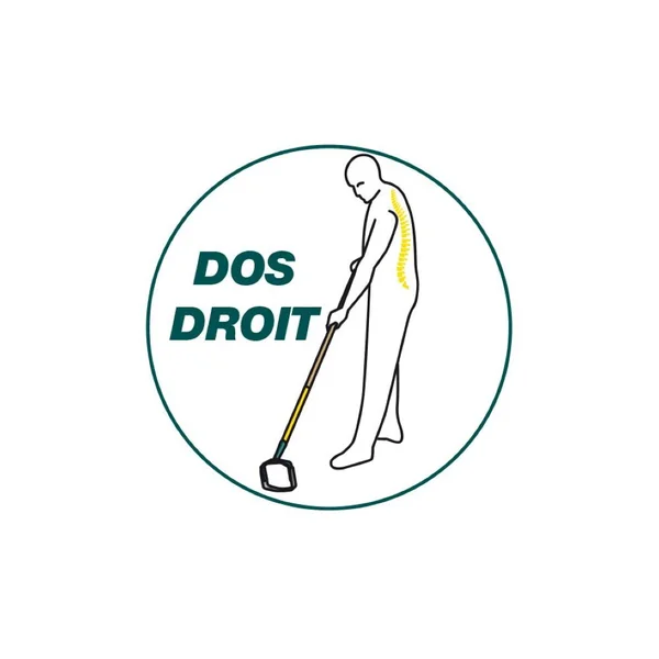 Grattoir oscillant Naturovert manche bois 150cm - Leborgne