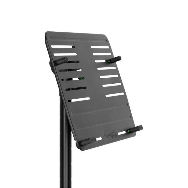 Gravity LTS T 02 B - Universelt laptopstativ med justerbare holdepinde og stålbase, sort