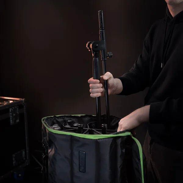 Gravity TBG MS 6 B - Touring transporttaske til op til seks mikrofonstativer, med hjul