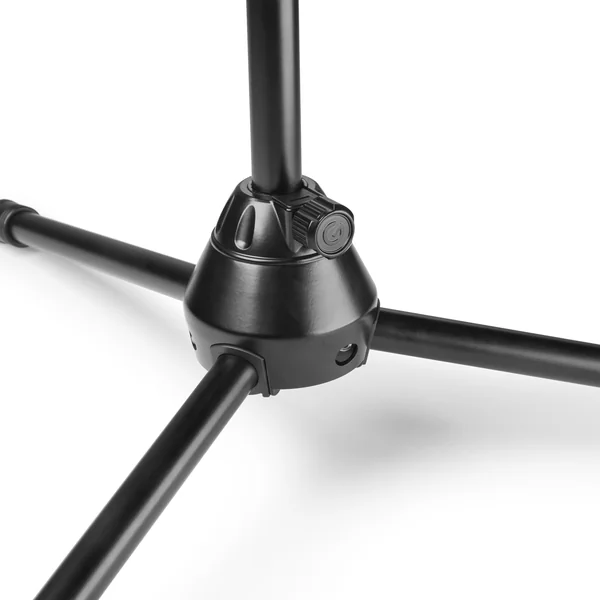 Gravity TMS 4232 B - Touring Series kort mikrofonstativ med sammenklappelig trefodsfod og 2-punkts justerbar teleskopboom, sort
